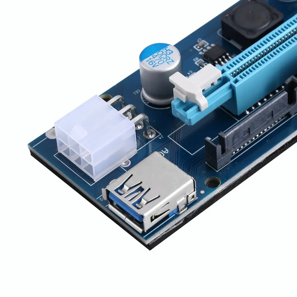 USB3.0 PCI E питание ed Express 1x к 16x расширитель переходника карты адаптер добыча
