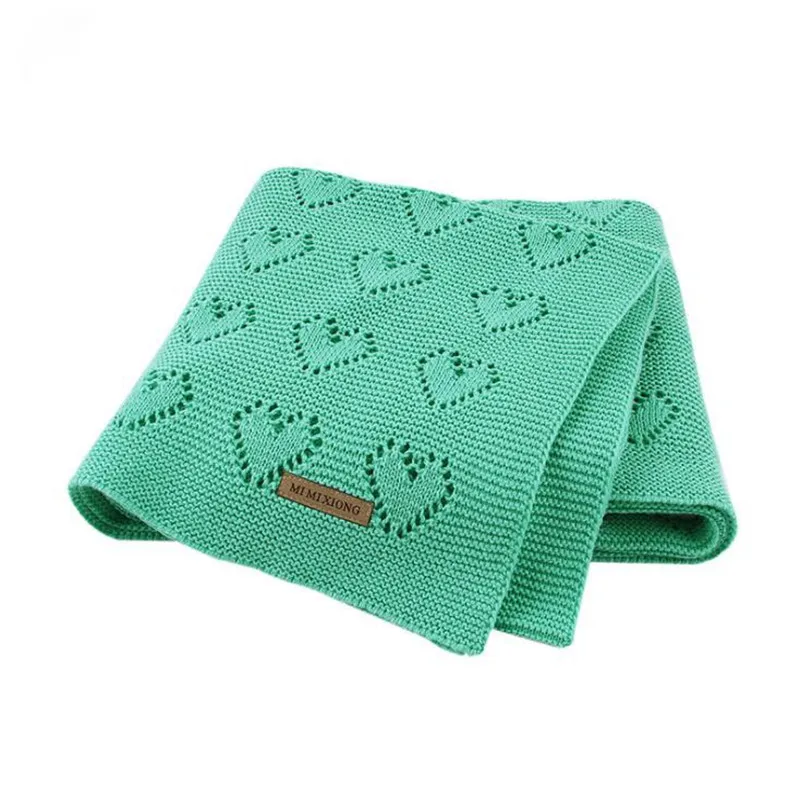 Хлопковое плотное детское одеяло для новорожденных размер 80*100 см муслиновое