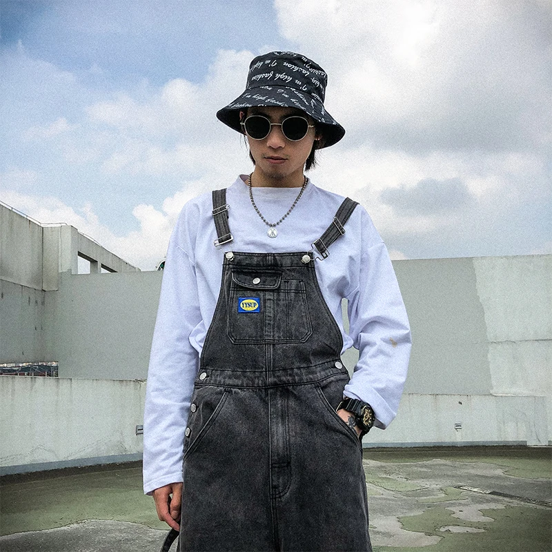 

Hip Hop Men's Casual Oversize Overalls 2020 Autumn New Pants Woman Fashion Vintage Trousers Korean Style Hip Hop Pants