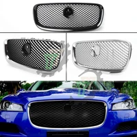 car front grille upper radiator grill exterior racing grills mesh grid front bumper for jaguar xf xfr x250 2012 2013 2014 2015