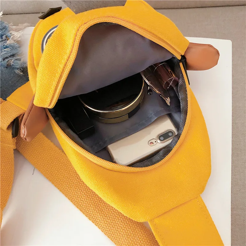 Женская маленькая мини сумка Модная студенческая для телефона новая холщовая