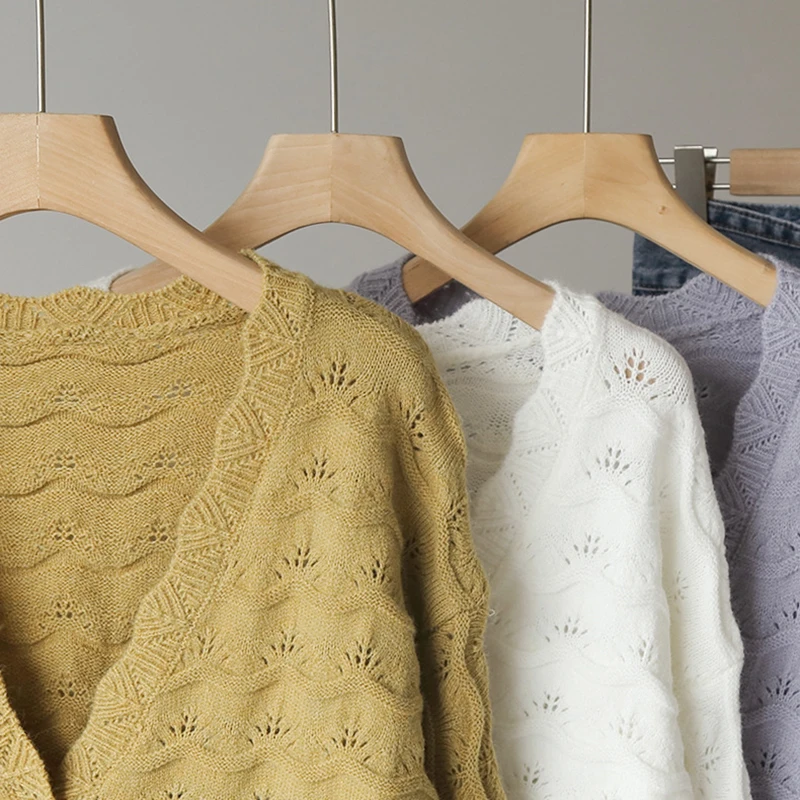 Однотонный Повседневный вязаный кардиган свитер 2020 женская мягкая и возрастная