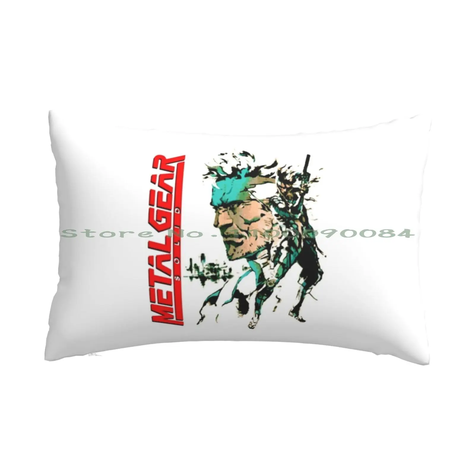 

Metal Gear Solid Pillow Case 20x30 50*75 Sofa Bedroom Metal Gear Solid 4 Movie Soilder Solid Vietnam Veteran Long Rectangle