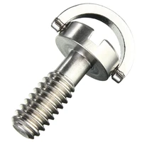 long 14 d ring screw stainless steel for camera tripod quick release plate silver