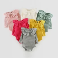 fashion baby girl rompers newborn baby clothes long sleeves knitted girls one pieces summer baby girl outfit jumpsuit for 0 2y