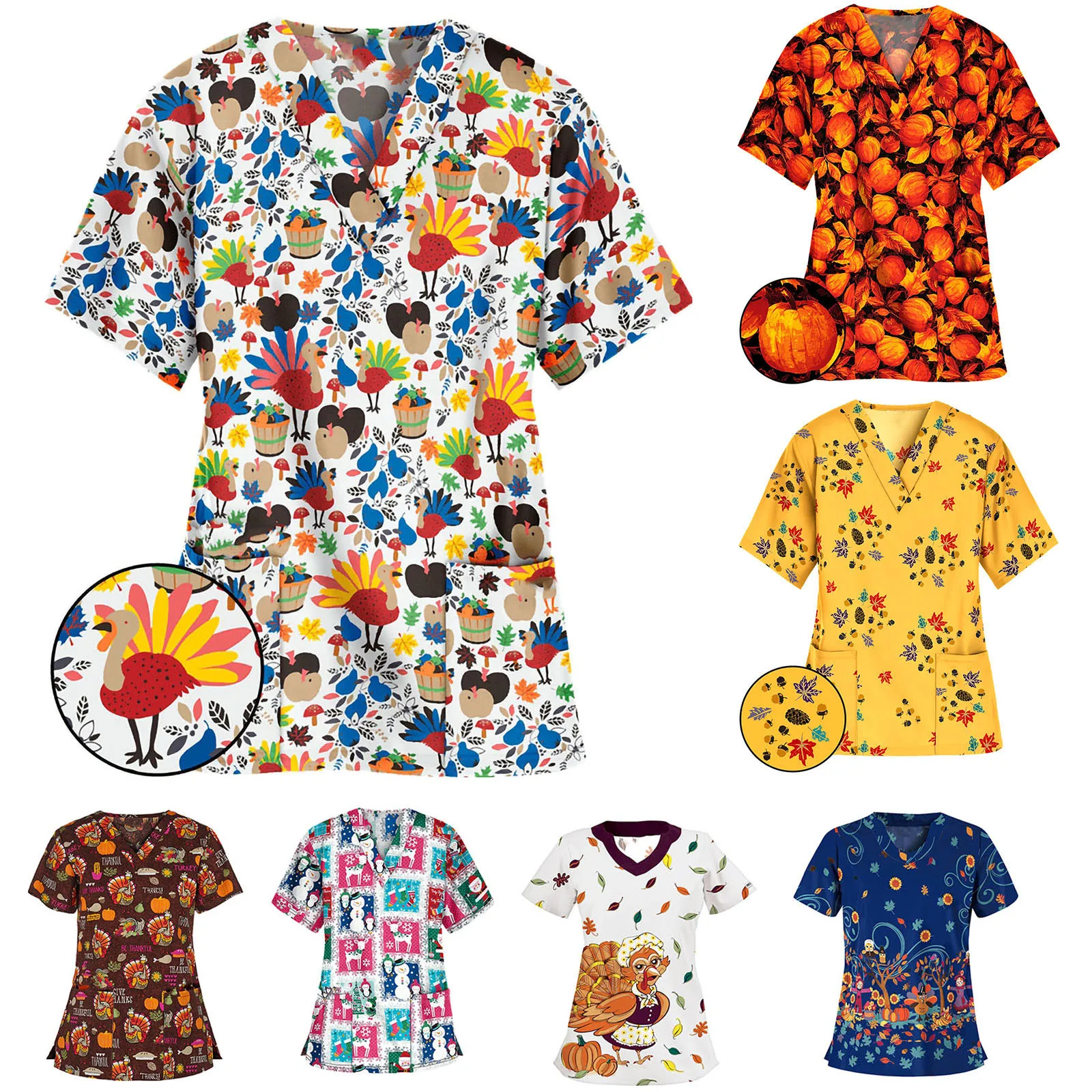 Женское платье для кормящих с коротким рукавом футболки Турция печать v-образным