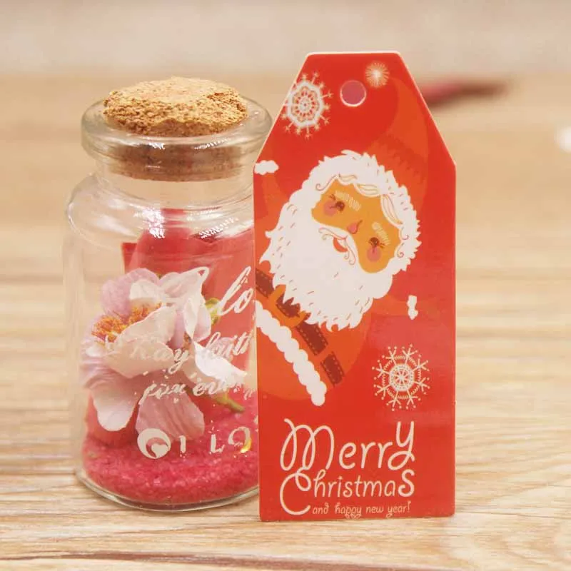 Ярлыки ярлык красного цвета рождественские подарки коробки бумажные ярлыки 2 5