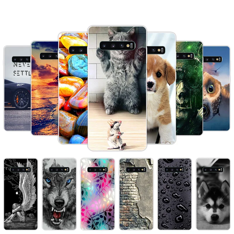 Прозрачный защитный чехол из ТПУ для Galaxy S10 Plus мобильный телефон модный Мягкий