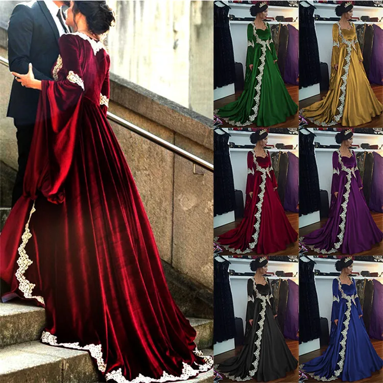 Платье для косплея средневекового возрождения платье Виктория дворец принцессы