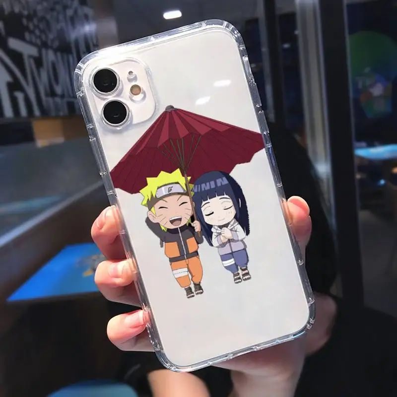 

Hyuga Hinata Naruto Phone Case Transparent for iPhone 11 12 mini pro XS MAX 8 7 6 6S Plus X 5S SE 2020 XR