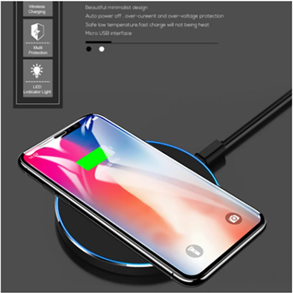 Быстрое беспроводное зарядное устройство KEPHE 30 Вт для Samsung Galaxy S20 S9 + S8 Note 9 USB