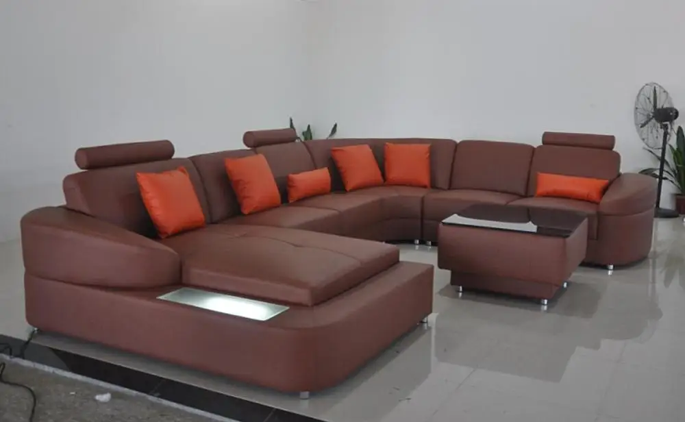 Современный кожаный диван мебель для гостиной|living room furniture|furniture living setliving set |