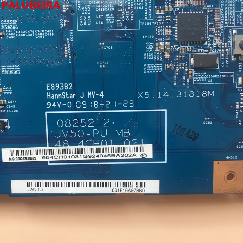 PALUBEIRA MBP4201004 JV50 PU 48.4CH01.021 материнская плата для ноутбука Acer aspire 5536 5536g MB.P4201.004 с