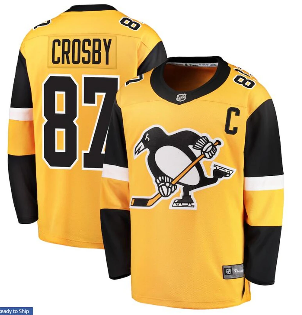 

Men's Pittsburgh Sidney Crosby Breakaway Penguins Player Jersey