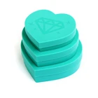 3 шт., лоток в форме сердца для хранения алмазов