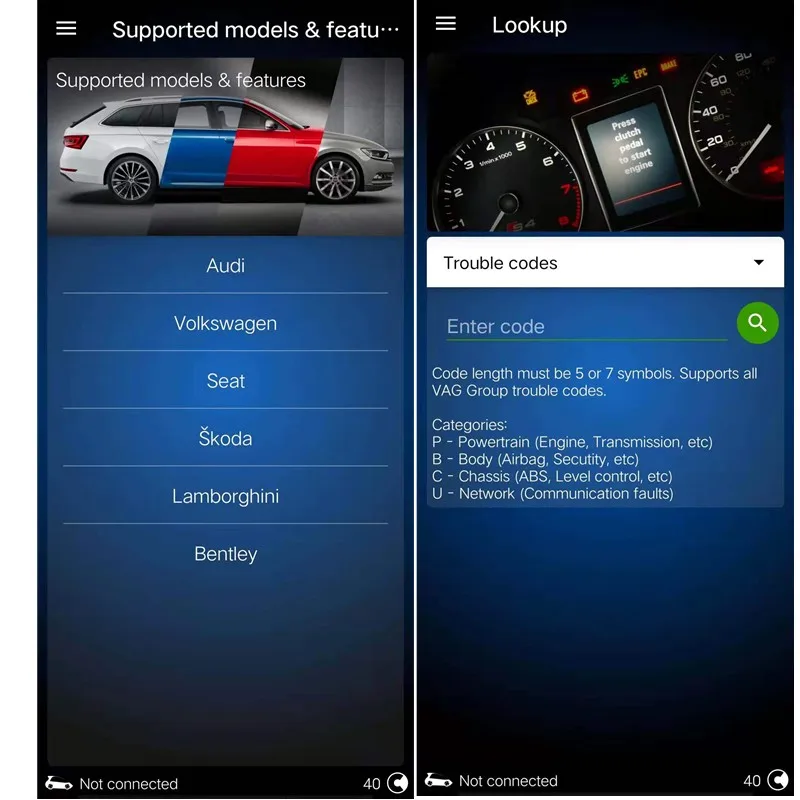 

Official Authentic Multifunctional Mini Diagnostic Tool OBDeleven Can Upgrad To Pro For Android Volkswagen Audi Seat Škoda etc.