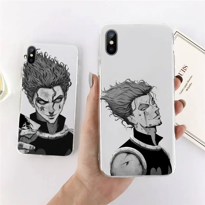 

Hisoka hunter x hunter Phone Case Transparent for iPhone 11 12 mini pro XS MAX 7 8 6 6S Plus X 5S SE 2020 XR