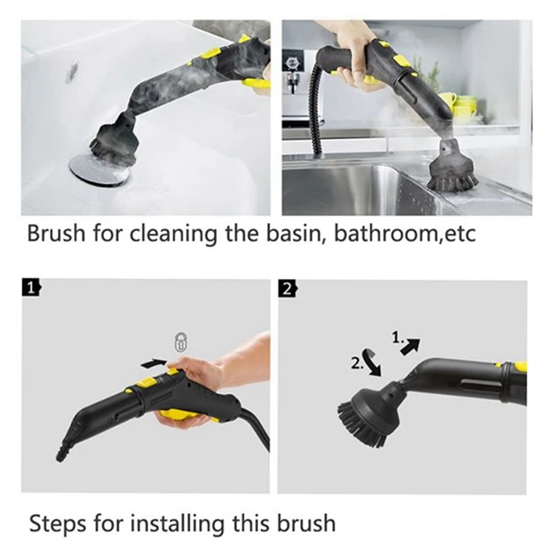 Паровая насадка круглая щетка для Karcher серии SC SC2 SC3 SC4 SC5 удлинения пара медная