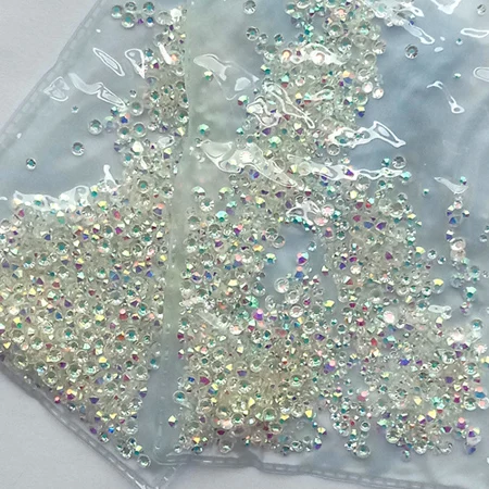 4-12 Colorful2880pcs Различные размеры, кристально чистый AB не исправление пришивные стразы для ногтей Стразы для дизайна ногтей, 3D, украшение для ногтей, драгоценные камни - Цвет: 4-12 Colorful2880pcs