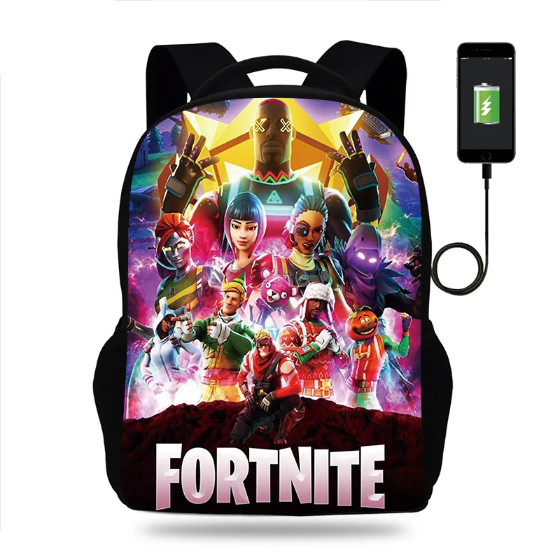 Школьные ранцы Fortnite для девочек и мальчиков рюкзак ноутбука подростков дорожная