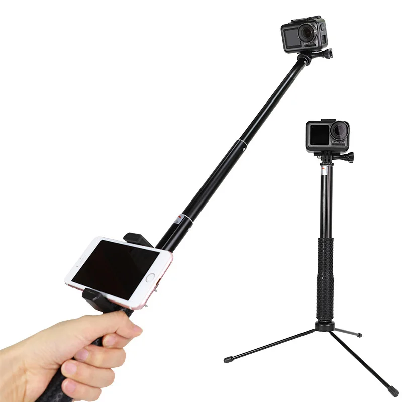 Селфи палка Выдвижная монопод держатель для GoPro Hero 7 6 5 4 3 + SJCAM eken Yi 4K Dji Osmo