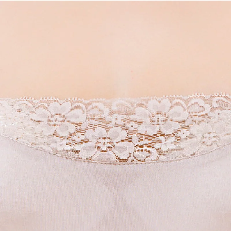 Женские комбинации из 100% чистого шелка сексуальное кружевное длинное нижнее