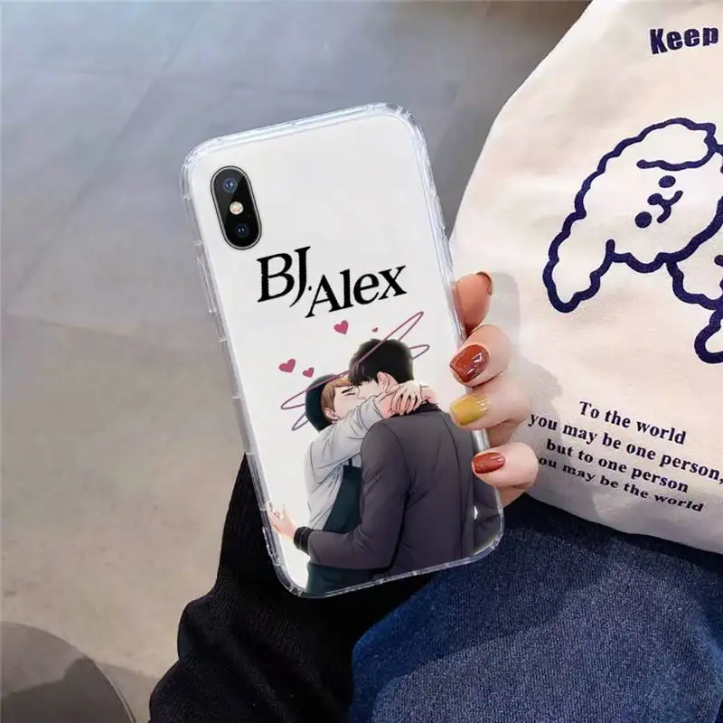 

bj alex Phone Case Transparent for iPhone 11 12 mini pro XS MAX 8 7 6 6S Plus X 5S SE 2020 XR