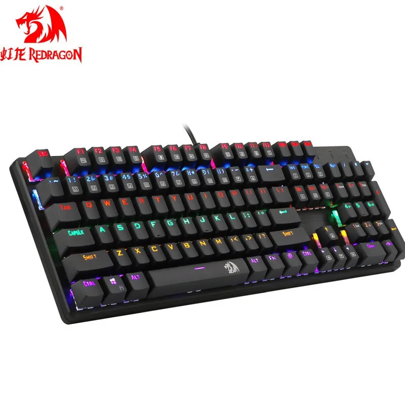 Игровая механическая клавиатура Redragon K208 с защитой от фиктивных нажатий RGB