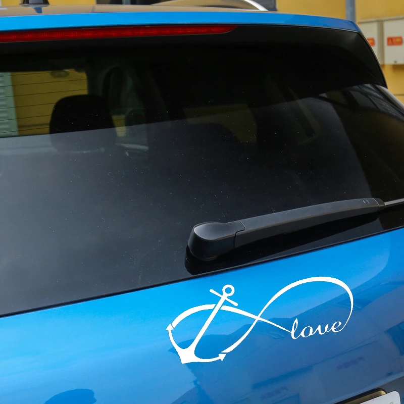 YJZT x см милые художественные автомобильные наклейки с любовными якорями