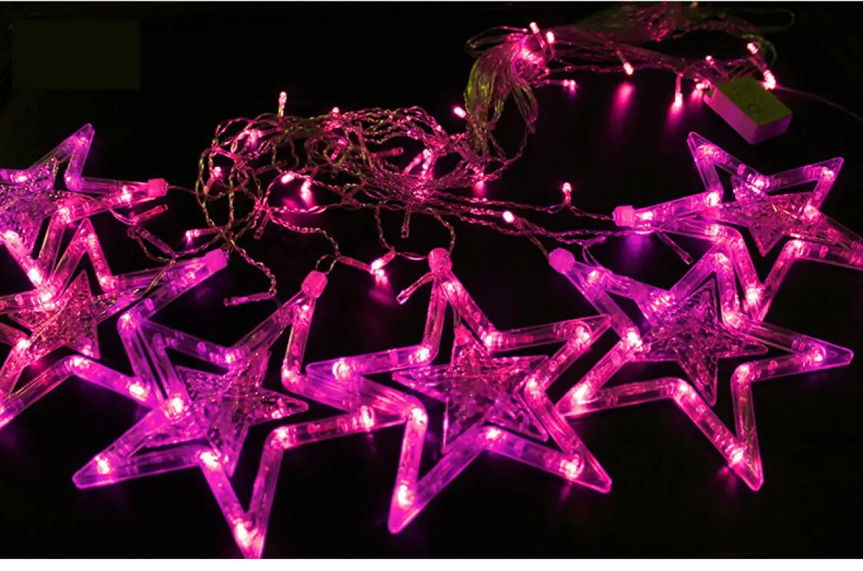 

DIY Led String Light With UK/EU/AU 20m Snowflakes Star Christmas Fairy Ball String Light Garland Party Wedding Star Fairy Lights