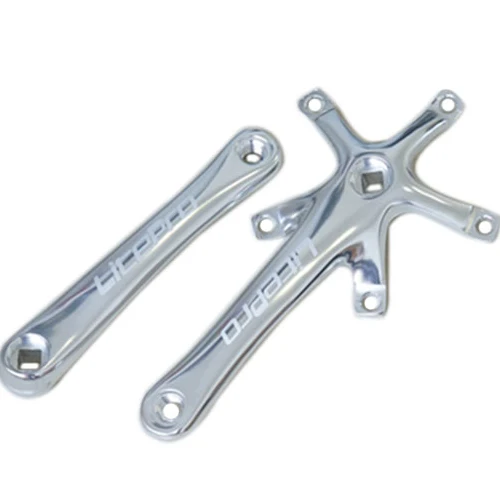 Silver crank Litepro трек велосипедный шатун бензопила 130BCD 41T 45T 47T 53T 56T 58T одна скорость BMX цепь колеса 170 мм складной велосипед рукоятка - Color: Silver crank
