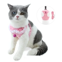 breathable cats harnesses fashion cute adjustable easy control vests pet supplies cat harness for small medium cat product