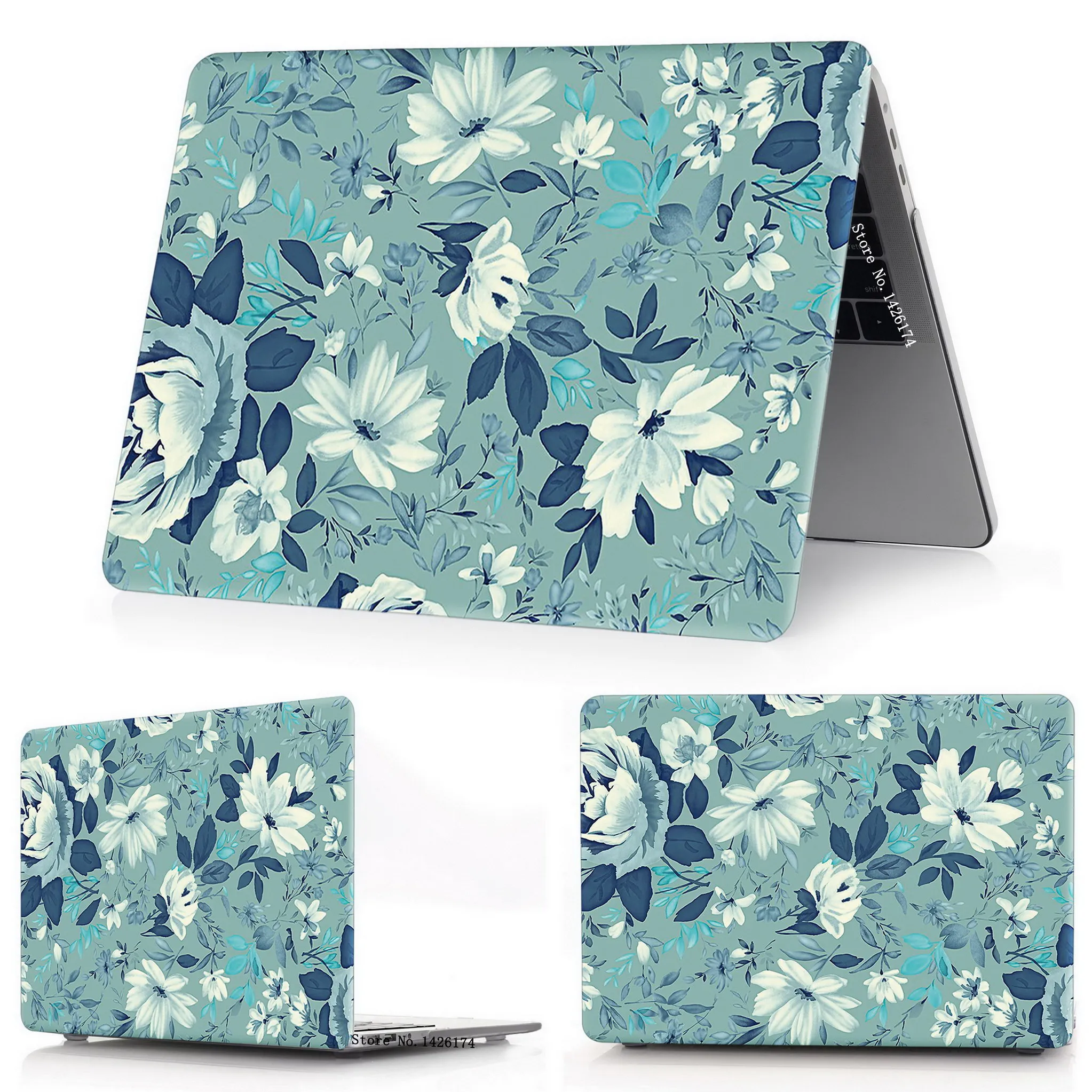 Jasmine Раскрашенный цветок, чехол для Apple Macbook Air Pro retina 11 12 13 15 дюймов сумка для ноутбука, для Mac book Air Pro 13,3 15,4 чехол. A1932+ подарок - Цвет: Jasmine