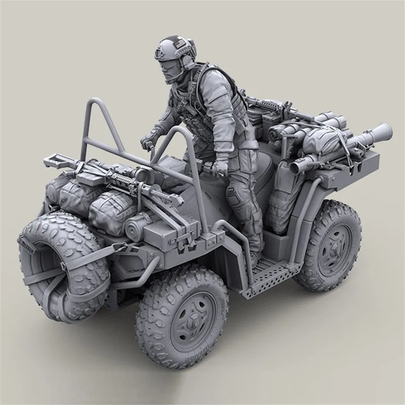 Фигурка из смолы масштаб 1/35 набор моделей локомотивных солдат (без автомобиля)