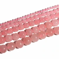 pink crystal loose spacer beads fashion bead for women jewelry making