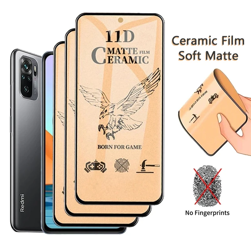 Матовая 9D керамическая пленка для Redmi K30 K20 8A 7A 6 5A Note 8T 7 5 Pro Max стекло с черными