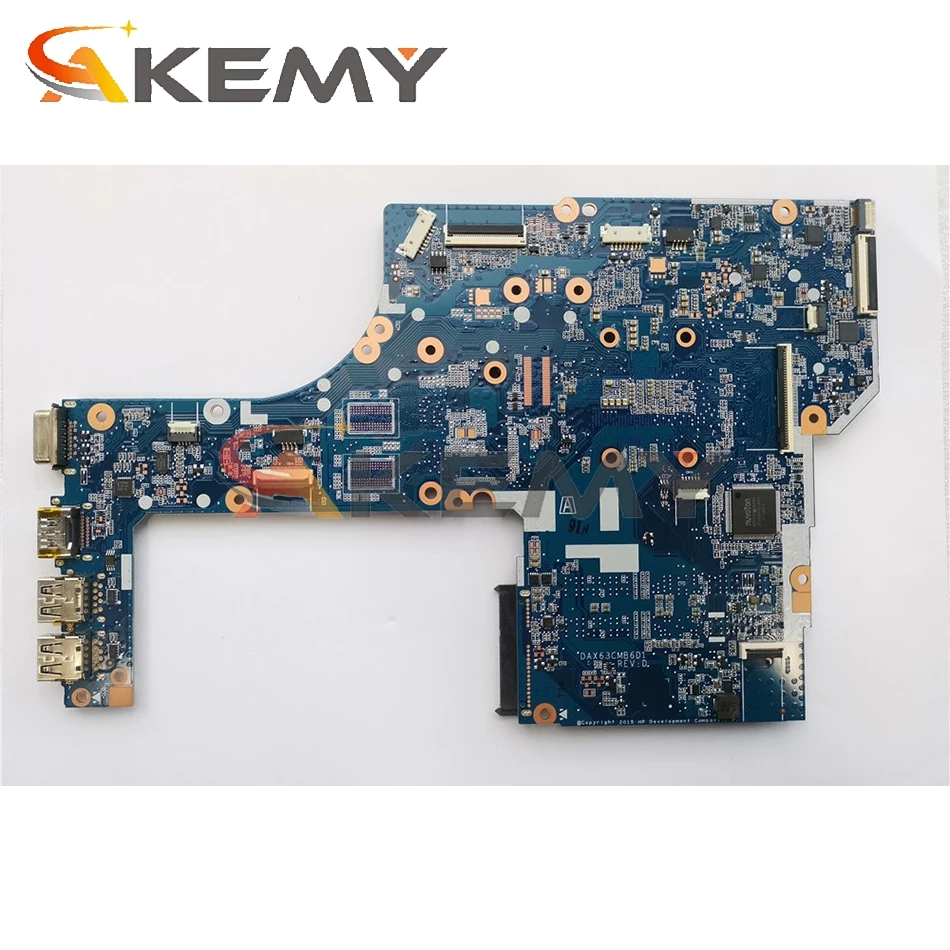 Akemy Модель: X63C для HP ProBook 450 G3 материнская плата ноутбука 3855U CPU 855669 601 DAX63CMB6D1 100%