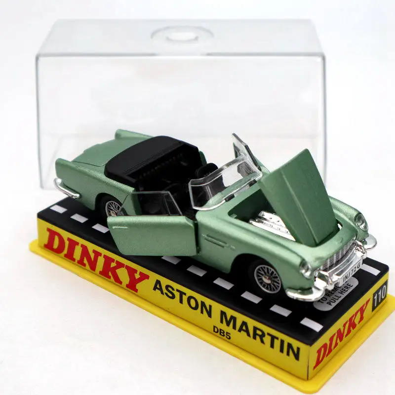 Атлас 1:43 Dinky toys 110 Aston Martin Зеленая коллекция моделей литья под давлением