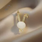 Светильник Кая Изысканная брошь в виде кролика с пряжкой Высококачественная Женская Прекрасная летняя японская брошь для прощания фиксированные Аксессуары для одежды