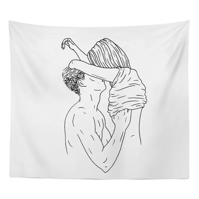 

Net Red Ins Wind Line Background Cloth Room Decoration Live Photo Bedside Bedroom Dormitory Renovation Wall Cloth Hanging Cloth