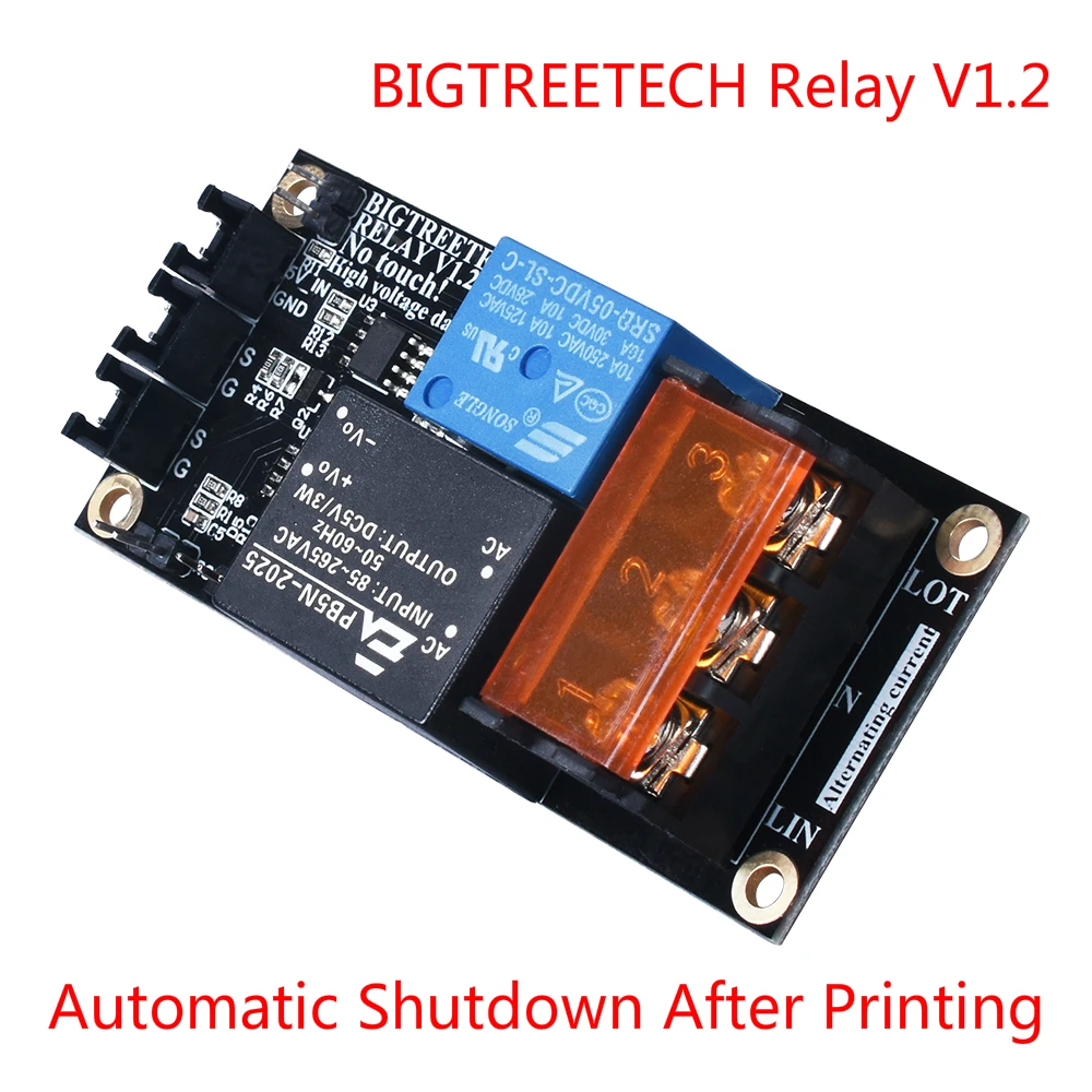 Модуль автоматического отключения BIGTREETECH Relay V1.2 после печати на SKR V1.3 PRO MINI E3 Cr10