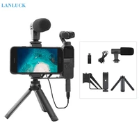 phone mount folding tripod 3 5mm mic adapter microphone data cable for dji osmo pocketpocket 2 camera extension accessories