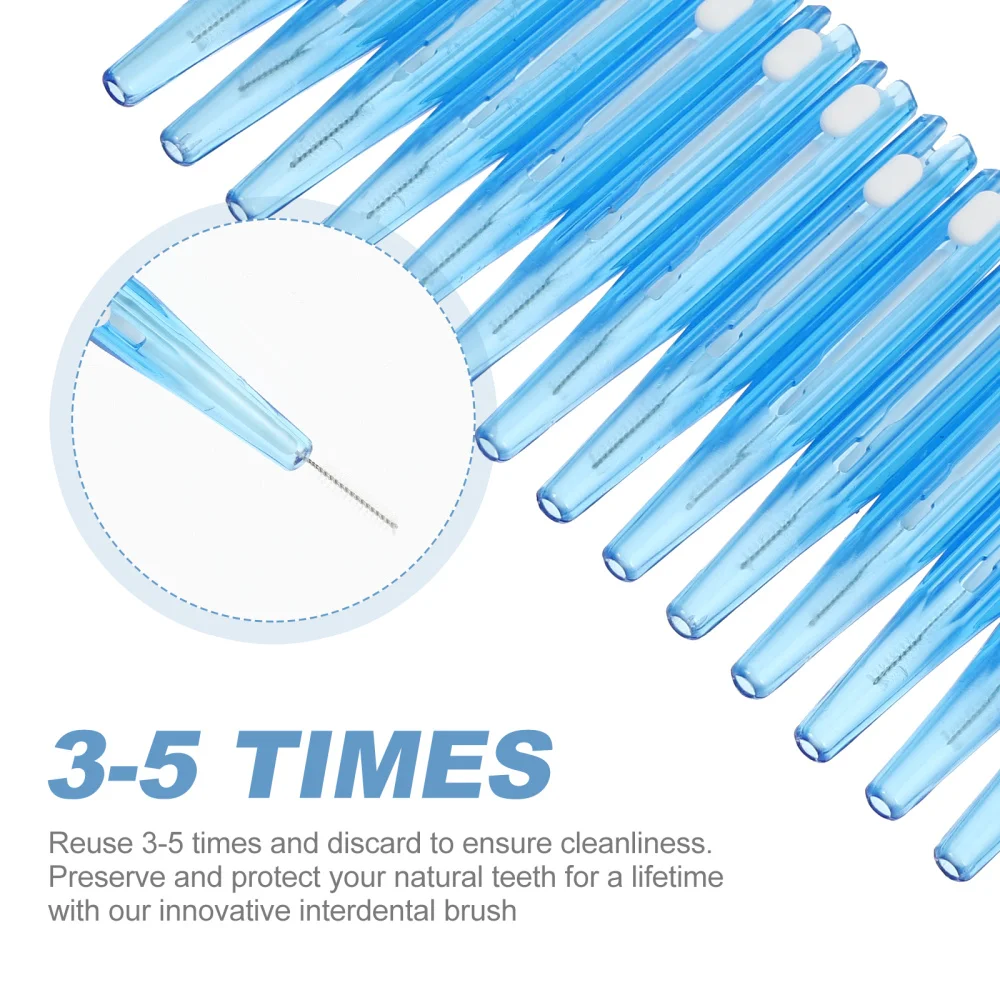 

60pcs Interdental Brush Tooth Flossing Picks Cleaners Tooth Cleaning Tool