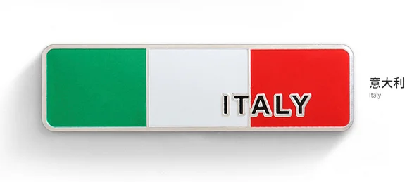 

Metal Italy Flag Auto Emblem Badge Motorcycle Decals Sticker Fairing Car Accessories
