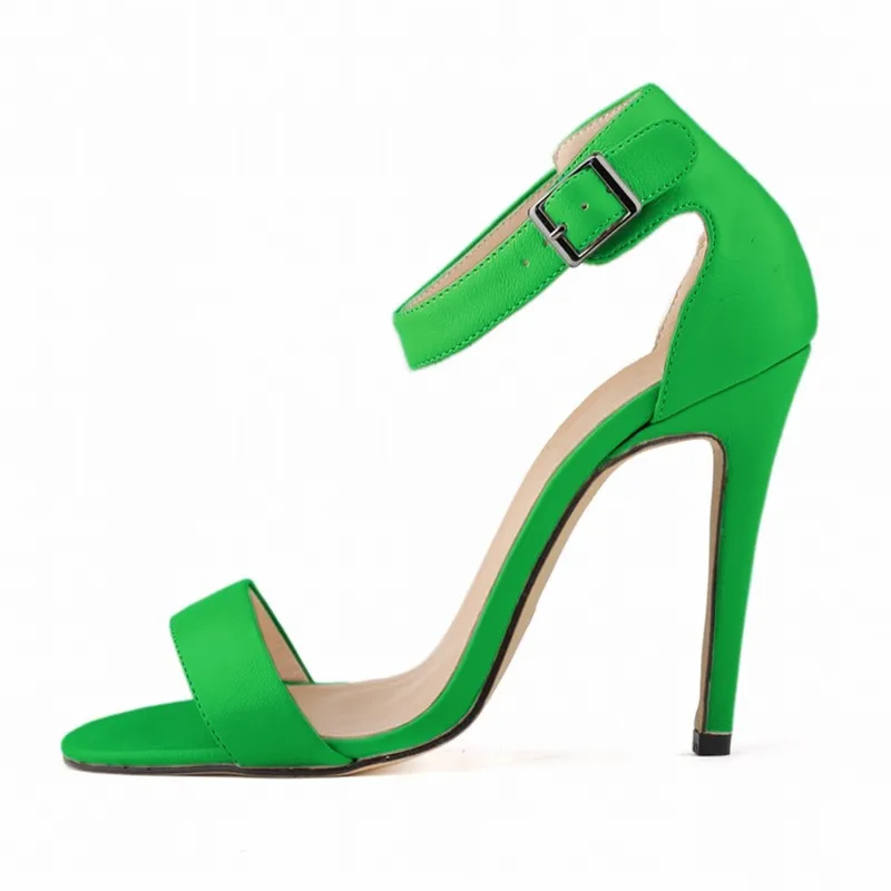 

2021 European and American ladies fashion solid color round toe stiletto sandals 1599