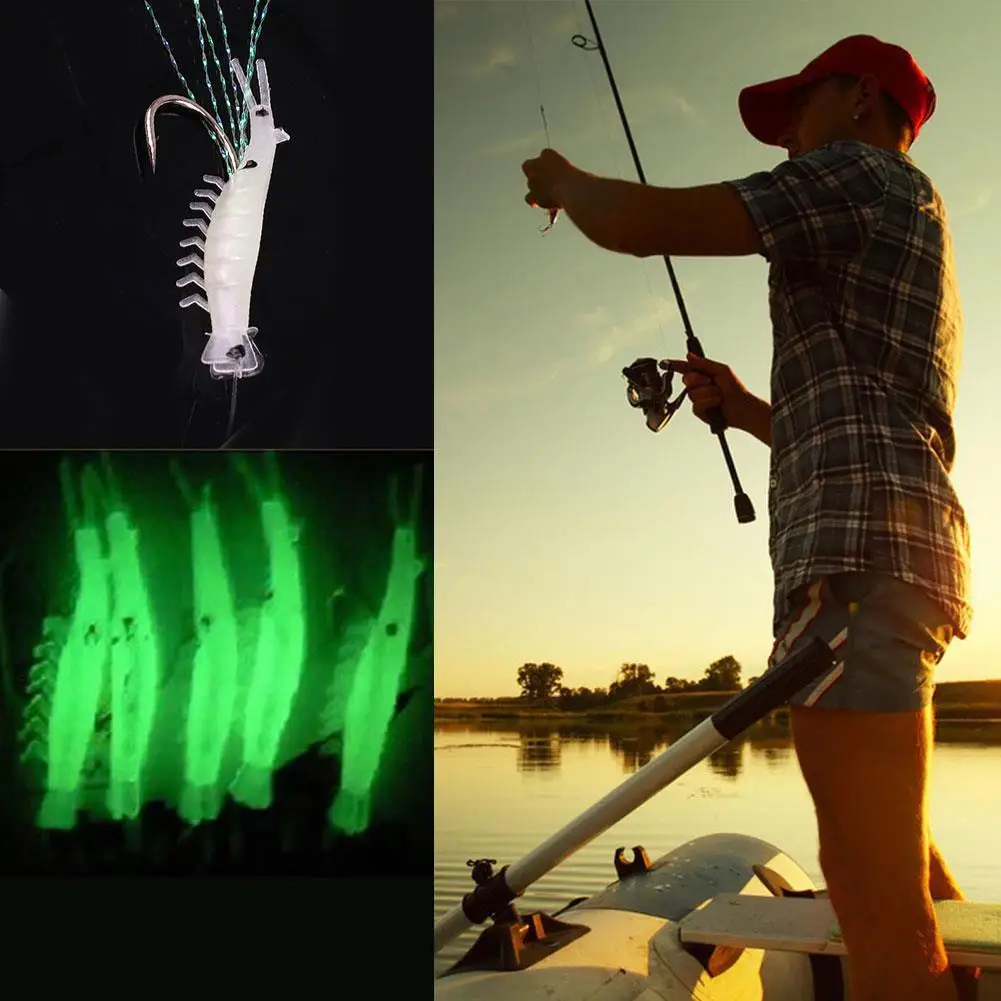 

Bait Fishing Fishing Hook 5pcs Shrimp Hooks Glow Glow Lure