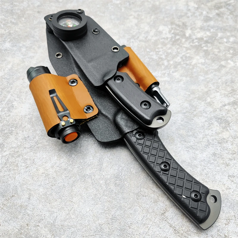 Высококачественная внешняя искусственная кожа Kydex 58HRC фиксированное лезвие G10