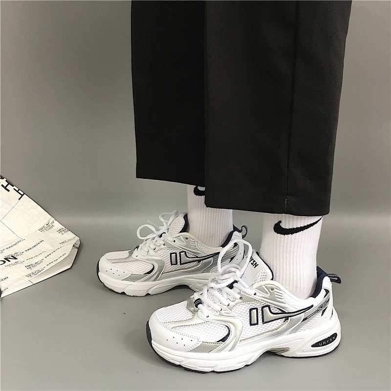 

Роскошные женские кроссовки на платформе 2020, на шнуровке, обувь на толстом каблуке, классические женские кроссовки