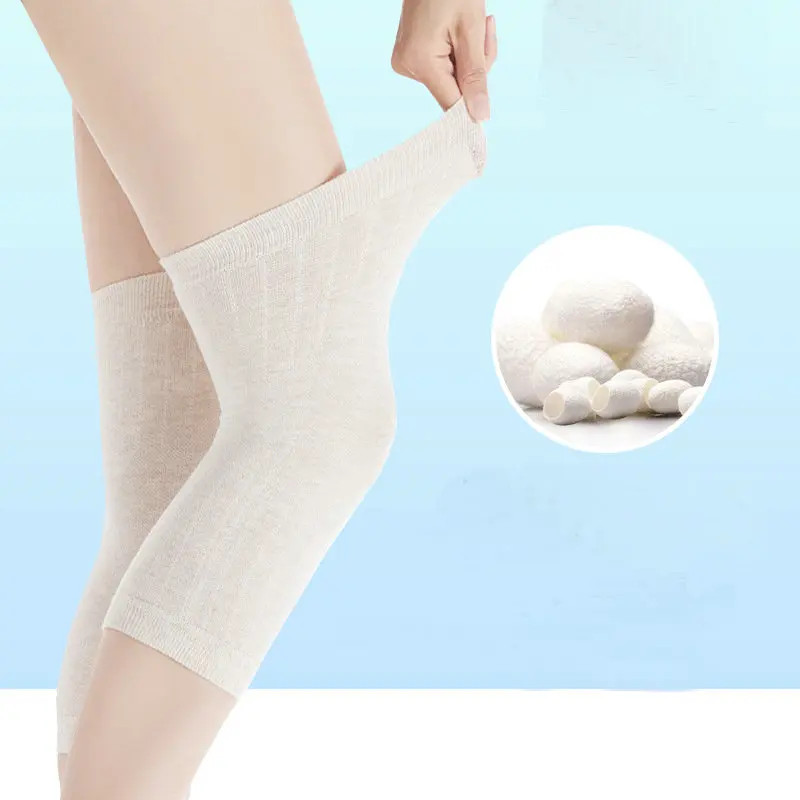 Летний теплый Шелковый протеиновый хлопковый тонкий спортивный наколенник для