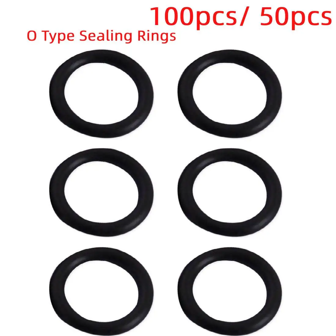 

100pcs Hose End Connectors O-Type Waterproof Rings Pipe Joint Sealing Rings for Gardening Tool Equipment OD 16mm